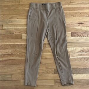 Thalian Tan Skinny Pants Modern Tapered Design